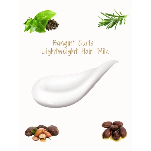 NeoCurly Hair Milk Leave In Conditioner Refresher Frizz Control Lotion Cream Moisturizer with Avocado,Jojoba & Argan Oils,Natural Hydrating Revitalizing Lightweight Detangler, Light Natural Scent 6.7