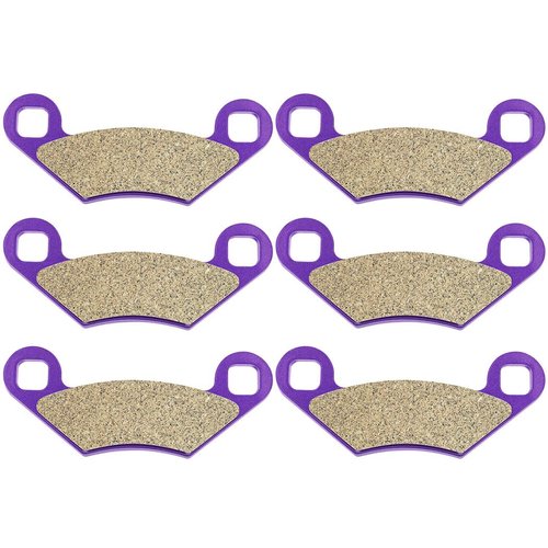 OCPTY Brake Pads Fit for Polaris Predator 500 2003 2004 2005 2006 2007, for Polaris Predator 500 Troy Lee Edition 2004 2005 2006, Front and Rear (Carbon Fiber)