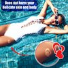 400 Pieces Tanning Bed Stickers for Body Heart Labels Stickers Body Stickers Perforated Self Adhesive Small Sun Tan Stickers for Tanning, 100 Pieces Per Roll, 1.2 x 0.8 Inches (Heart Pattern)