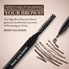 Waterproof Eyebrow Pen with Brush, Brow Pencil & Lash Spoolies for Eyelash Extensions, Eye Brow Pencils for Women, Eyelash Brush & Spoolie Combo, Eyebrow Makeup Tool Set, Brow You Know (Light Brown)