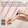 Paminify Rigid Collodion and Remover Kit,SFX Makeup Scarring Liquid with Brush,Liquid Scar Makeup,Special Effects Fake Scar for Halloween,Cosplay, Costume,5 ml+30 ml