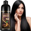 GURKOOYD Black Hair Dye Shampoo For Men And Women, 3 In 1 Instant Hair Color Shampoo, Hair Dye For Gray Hair, Champu Para Canas, Easy To Use At Home, Natural Ingredients For Sensitive Skin