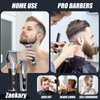 Zaekary Professional Hair Clippers for Men, Professional Barber Clippers and Trimmer Set, Cordless Beard Trimmer Haircut Grooming Kit Gift for Men Women Kids Grey