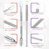 Utopia Care Cuticle Trimmer with Cuticle Pusher, Nail Cuticle Trimmer Set, Manicure Kit, Pedicure Kit, Sharp Cuticle Nippers Professional, Cuticle Pusher Tool, Cuticle Remover Tool Kit (Silver)