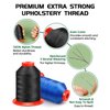 FIVEIZERO Extra Strong Upholstery Thread,Black 1000 Meters Bonded Nylon Thread for Denim Leather,Craft,Machine,DIY and Home (1 Pack)