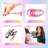 Lingdeer Birthday Party Decorations, Beaded Bracelets Shaped Happy Birthday Banner, Birthday Girl Glitter Cake Topper & Bracelets, Party Favors for Girls Women, Birthday Signs Accessories Gifts