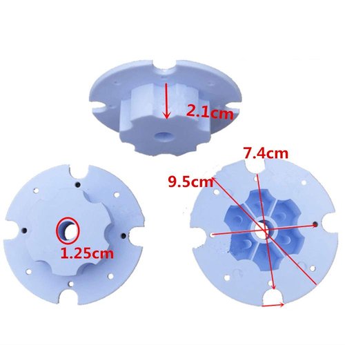 jiaruixin 2 Pcs Children Electric car tire Adapter Connection Clip for Gear Box,Kids Toy car Gearbox Coupler, Gear Connects Gearbox Motor and Tire