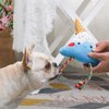 HugSmart Pet – Fuji ice-Cream | Squeaky Plush Dog Toy for Small Medium Dogs |Cute Interactive Dog Toys with Ropes for Tugging Action