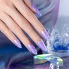 RARJSM Pearl Gel Nail Polish Glitter Pearlescent Shell Gel Polish Pink Beige Pearl Blue Green Purple Shimmer Mermaid Swirl Thread Effect Gel Soak Off LED UV Curing Requires DIY Manicure Use