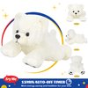 Glow Guards 14'' Musical Light up Polar Bear Stuffed Animal LED Singing Soft Plush Toy with Rainbow Lullaby Night Lights Glow in The Dark Birthday Children's Day for Toddler Kids