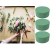 24 Pcs 3 Inch Flower Foam Block Round DIY Flower Arrangement Kit Wet Flower Foam for Artificial Flowers, Wedding Aisle Flowers, Party Decoration