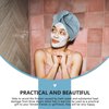 Healifty Fast Drying Towel Cotton Fiber Hair Towel Wrap 2Pcs Ultra Absorbent Hair Quick Drying Towel Reusable Shower Caps Women Hair Fast Drying Hat for Bathroom Microfiber Bath Towels