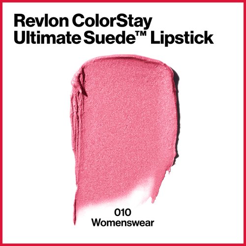 REVLON ColorStay Ultimate Suede Lipstick, Longwear Soft, Ultra-Hydrating High-Impact Lip Color, Formulated with Vitamin E, Womenswear (010), 0.09 oz