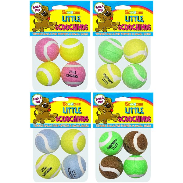 Scoochie Pet Products 207 Little Scoochinos Puppy Tennis Balls