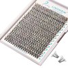 LinShow 280pcs Cluster Lashes False Eyelashes Extension 30D/40D/50D Mix 9-16mm 0.07mm C/D Curl DIY Individual Lashes Russia Volume Soft Natural Lashes Self Application (40D D Curl, 14mm)