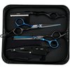 Barber Hair Cutting Scissors Set, Fozirut Professional Haircut Scissors Thinning Shears Straight Edge Razor Barber Accessories Hair Trimming Kit, Hairdresser Tools Haircutting Shears Pro for Men Women