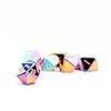 FanRoll by Metallic Dice Games 16mm Metal Polyhedral DND Dice Set: Torched Rainbow, Role Playing Game Dice for Dungeons and Dragons