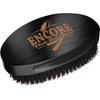 Encore The Barber 360 Wave Brush medium boar bristle | curved palm for men hair (Black)
