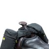TrailMax Medium Horse Pommel Bags for Your Western Saddle; Insulated Saddle Bags for Horses; Camera or Cellphone Saddle Bag; Secured W/Straps Around Pommel of Western or Endurance Saddles;BLK