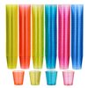MATANA 300 Neon Plastic Shot Glasses (1oz), Party Shot Cups for Wine Tasting, Condiments, Sauce, Jello Shots & More - Sturdy & Reusable