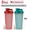 Mr. Pen- Shaker Bottles for Protein Mixes, 28 oz, 2 Pack, Blue & Red, Protein Shaker Bottle with Wire Whisk Ball, Shaker Cup, Mixer Bottle, Protein Shake Bottles, Protein Bottle, Protein Shake Bottle