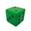 funnysquee 3.1 Inches Foam Dice Toy: A Fun-Filled, Kawaii Dices Educational Toy for Kid Board Game and Learning Sessions (Fortunate Green)