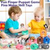 Learning Toys for 1 2 3 Year Old Boys Girls, 20 Pcs Cat Toys for Toddlers 1-3, Kitten Finger Puppet Games, Counting Matching Sorting Motor Educational Playset, Gifts for Baby Toddlers Age 12-18 Months