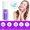 2Pcs Purple Toothpaste for Teeth whitening, Teeth Whitening Toothpaste Tooth Correction Whitening Toothpaste Conceals Stains Improves Teeth Brightness Reduce Yellowing