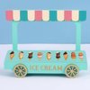 60 Pieces Mini Ice Cream Decor for Dollhouse Accessorie Mini Food Dessert for Crafts Tiny Resin Ice Cream for Dollhouse Mini Kitchen Micro Landscaping Decoration