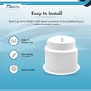 MARINE CITY White Plastic Cup Drink Can Holder with Side Drain for Boats, Marines, Yachts, Cars, RVs and Game Tables - 1 Pcs