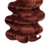 30 32 34 inch Color #33 Human Hair Bundles Reddish Brown Human Hair Bundles Copper Red Body Wave Human Hair Bundles Red Body Wave Bundles Human Hair Extensions
