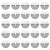 25 pieces Single Hole Round Spacer Template, Heat Shield Guards for Hair Extension Bonding Guards Hair Extension Tool Protector Round for Hair Transparent with scale
