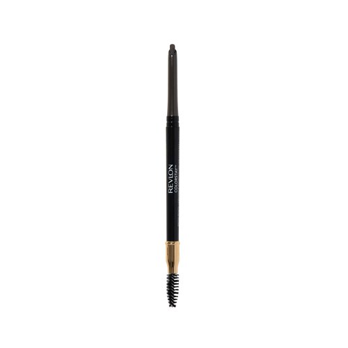 Revlon ColorStay Eyebrow Pencil with Spoolie Brush, Waterproof, Longwearing, Angled Tip Applicator for Perfect Brows, 225 Soft Black, 0.021 oz