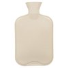 HomeTop Premium Classic Rubber Hot Water Bottle (2 Liters, Cream White)