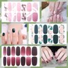 WOKOTO 16 Sheets Gradient Nail Polish Strips Stickers for Women Nail Wraps Stickers for Nails Press On Nail Polish Wraps Marble Design Nail Art Gel Strips Nails Full Nail Stickers Nail Color Strips