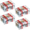 Sumind 4 Pieces Transparent Box Can You Unlock Treasure Brainteaser Puzzle Trick Box Secret Cash Box Puzzle Fun Brain Challenging Game Christmas Stocking Stuffers Gifts for Teens Adults