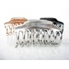 Generic Rose gold silver or dark silver tone metal hair claw clip SET A (Primary color: Gold), 1 Count (Pack of 1)