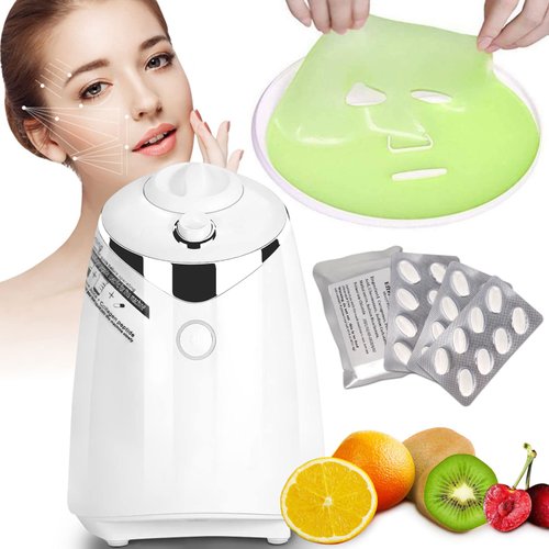 NDLLGOF Face Mask Maker Machine - DIY Fruit Vegetable Facial Pack Machine Kit with Collagen Pills Smart Automatic Face Cream Beauty Making for Facial/Eyes SPA