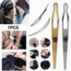 1PC Dreadlocks Crochet Hook for Hair,Needles for Hair Dreadlock Needle Tool,Dreadlocks Hair Crochet Hook Tools for Wig Dreadlock Braiding Hair,Silver
