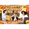 Fast Food Party Decorations French Fries Pizza Hamburger Fried Chicken Hot Dog Party Supplies Includes Birthday Banner Cake Cupcake Toppers Spirals Balloons for Fast Food Birthday Decorations