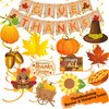 YJDFWAUT Thanksgiving Party Decorations Supplies, Thanksgiving Banner Hanging Swirls for Autumn Holiday, Turkey Autumn Hanging Decorations, Thanksgiving Foil Fringe Curtain Balloon Garland