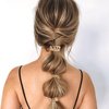 AOZUO 4Pcs Gold Hair Ties Bracelet, Metal Elastic Hair Bands Ponytail Holder Rip Tie Hair Accessories Elastic Rubber Hairband Hair Cuffs for Thick Thin Curly Hair Trendy Gold Bead Jewelry Gift(Gold)