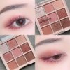 GHFCZOO Rose Gold Dark Brown Colorful neutral Eyeshadow Palette Makeup,9Color Matte Shimmer Natural Smokey Eye Eyeshadow palettes Highly Pigmented Neutral Long Lasting Waterproof (12#)