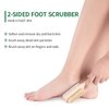 LAYUKI Body Brush for Dry or Wet Brushing and 2-Sided Foot File Scrubber Set, Body Scrubber for Bath or Shower, Exfoliating Skin, Cellulite Treatment, Foot File Scrubber with Pumice Stone