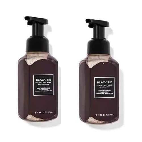 Bath & Body Works Black Tie Gentle Foaming Hand Soap 8.75 Ounce 2-Pack (Black Tie)