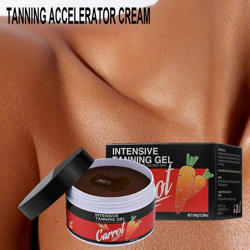 Intensive Tanning Gel, Carotene Tanning Gel Haute Beauty Shine Brown Tanning Gel - Intensive Carotene Tanning Gel for Accelerated Outdoor Sun Tan, Get a Radiant Glow with this Carrot Tanning Gel