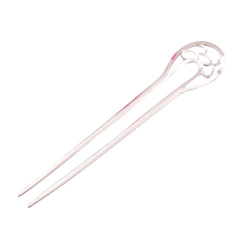 KINFENE U-shaped Metal Hairpin Hair Clip Clamps Accessories 6.3 inches Fork Hairpin Barrettes Pin Ponytail Holder Can be a Bookmark (Silver)