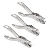 Rierdge 3Pcs 1/8”/ 3mm Small Mini Metal Hole Punchers Tiny Circle Shaped Hole Handheld Paper Punch Punchers for Greeting Cards, Paper, Invitations, 8 Sheet Punch Capacity