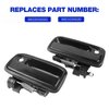 LCWRGS Exterior Outside Door Handle Replacement for Toyota Tacoma 1995 1996 1997 1998 1999 2000 2001 2002 2003 2004, 2Pcs Front Driver & Passenger Side, 6922035020 6921035020