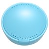 TIHYWR Retainer Case,Denture Case Cute Mouth Guard Case Container Storage Racks,Orthodontic Aligner Case With Mirror and Ventilatio,Light Blue